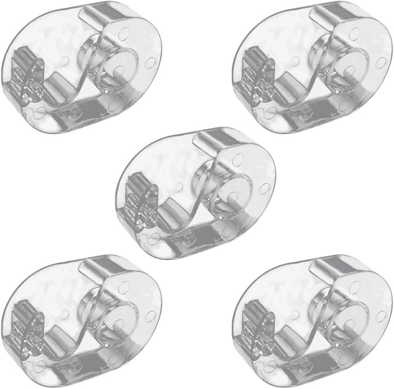 5 Pack Acrylic Eyelash Tape Cutter Dispenser Non Woven Tape Roll Holder Portable Desk Organizer - Image 1