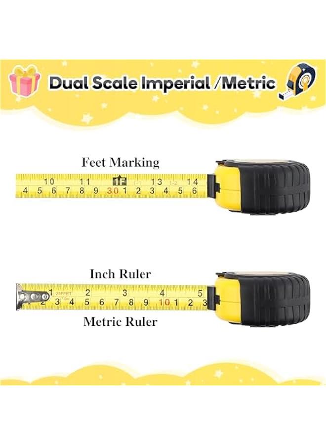 Arabest Step Dad Fathers Day Birthday Gifts, Bonus Dad Step Father Gifts from Step Daughter Son Kids, Best Stepdad Father's Day Gifts for Stepfather Stepped Up Dad, Funny Engraved Tape Measure 25 FT Tool GIF  - Image 3
