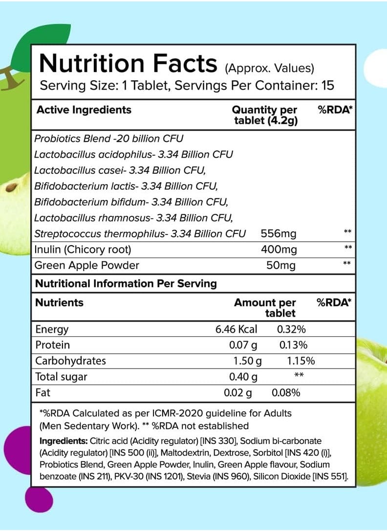 PLIX THE PLANT FIX - Olena Good Gut Pre+Probiotic 15 Effervescent Tablets Pack Of 2 - Image 1
