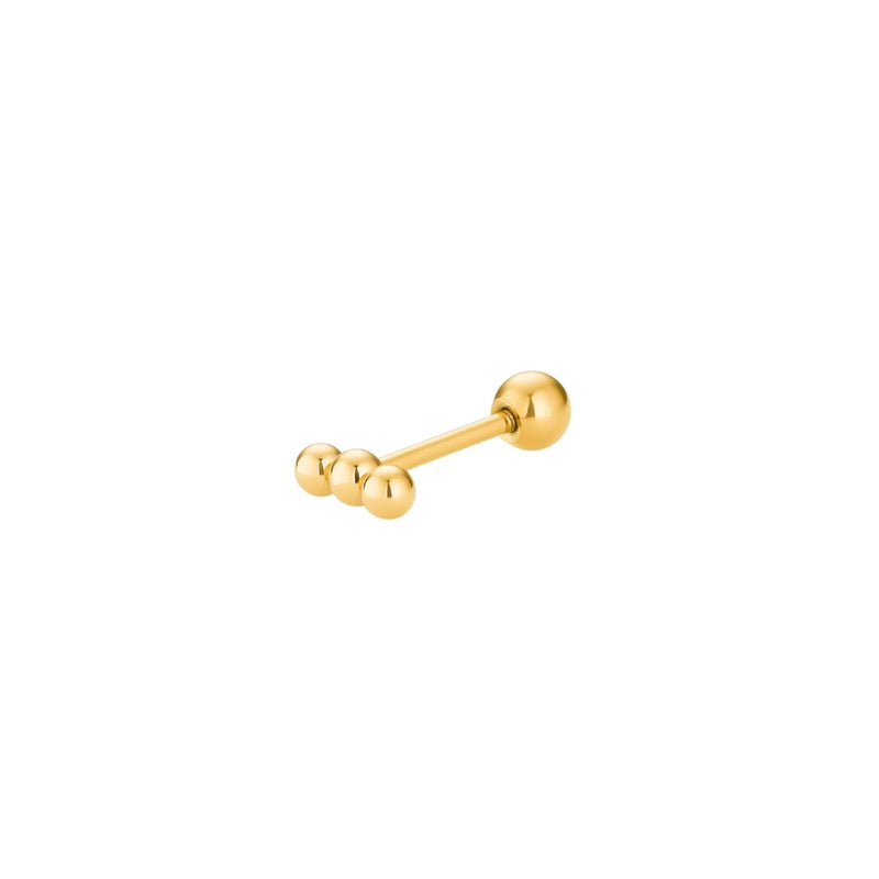 Hey Harper Gold Stud Earring Piercing For Women Trendy - Lightweight Waterproof & Sweatproof Jewerly (1 Count Only) - Image 5