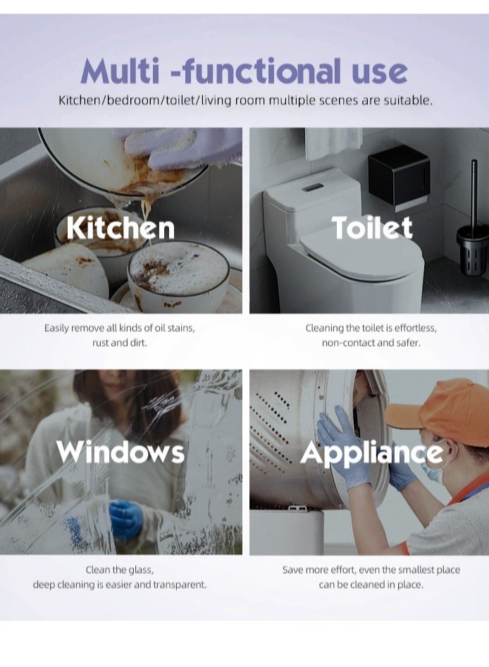 ارواق JM12 المنزلية متعددة الوظائف 4 في 1 الغزل الغسيل باليد اللاسلكي الكهربائية السيارات الدورية الحمام فرشاة تنظيف المرحاض - Image 4