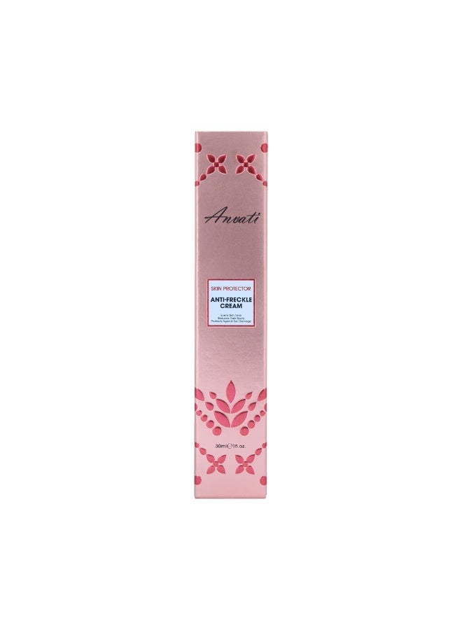 Anvati Anti-Freckle Skin Protector Cream – Evens Skin Tone, Reduces Dark Spots & Protects Against Sun Damage | Pigmentation Corrector, Brightening & Spot-Reducing Daily Face Cream for Clear, Even Skin - Image 1