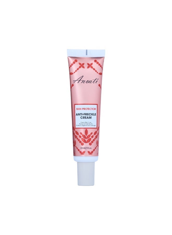 Anvati Anti-Freckle Skin Protector Cream – Evens Skin Tone, Reduces Dark Spots & Protects Against Sun Damage | Pigmentation Corrector, Brightening & Spot-Reducing Daily Face Cream for Clear, Even Skin - Image 2