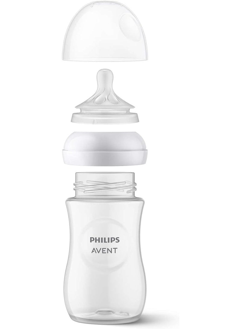 Avent Natural Response Baby Bottle – 260ml BPA-Free Infant Milk Bottle with 1-Month+ Teat – 1 Pack - Image 4