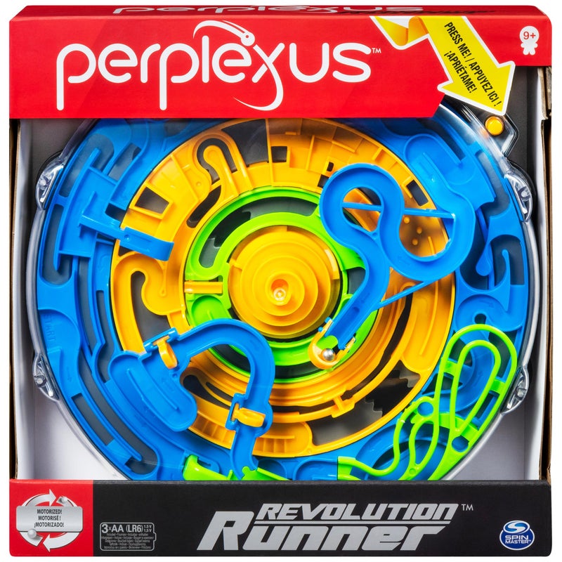 Spin Master Games Perplexus, Revolution Runner Motorized Motion 3D Gravity Maze Game Brain Teaser Fidget Toy Puzzle Ball, for Kids Ages 9 and up - Image 2