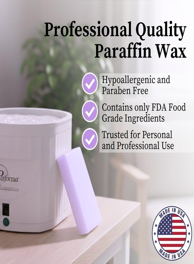 Performa Paraffin Wax Refill, Lavender Scented 1 Pound Blocks, Case of 6, Medical Grade Wax for Hands & Feet, Quick-Melting Formula for Paraffin Bath, Clean & Skin-Safe Spa Refill - Image 3