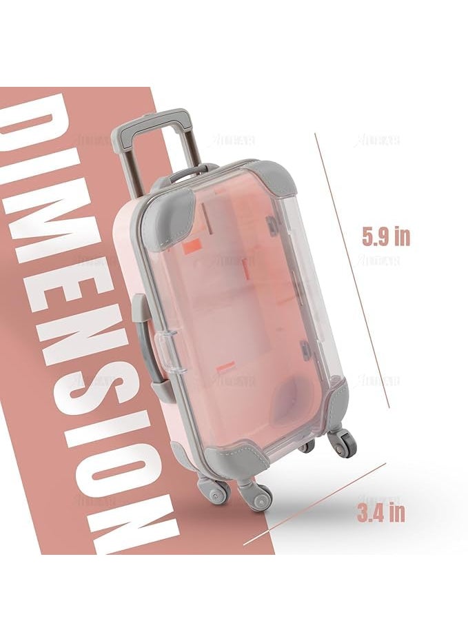 Prostuff.in Prostuffin False Eyelash Storage Box 1 Pack Cute Mini Suitcase Design Portable Reusable Lash Organizer Case for Travel Makeup Lovers Gifts Multicolour  - Image 4
