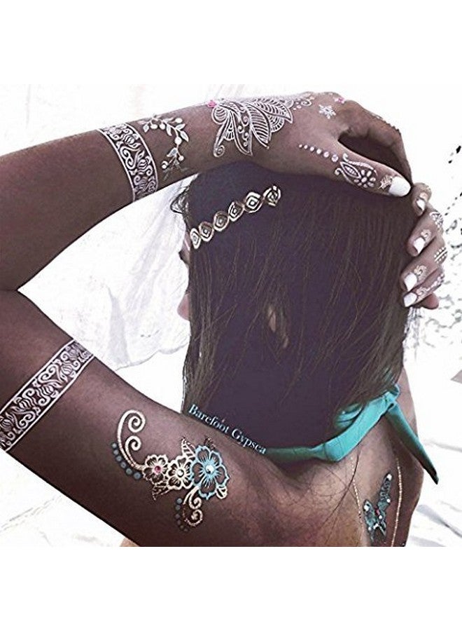 IVANA'S Heena Mehandi Tatto Stencil Set for | Hand | Body | Fingure | Face | Heena Art Temporary Tatto for Kids, Girls & Women, Design - Tatto-67, Black, M - Image 3