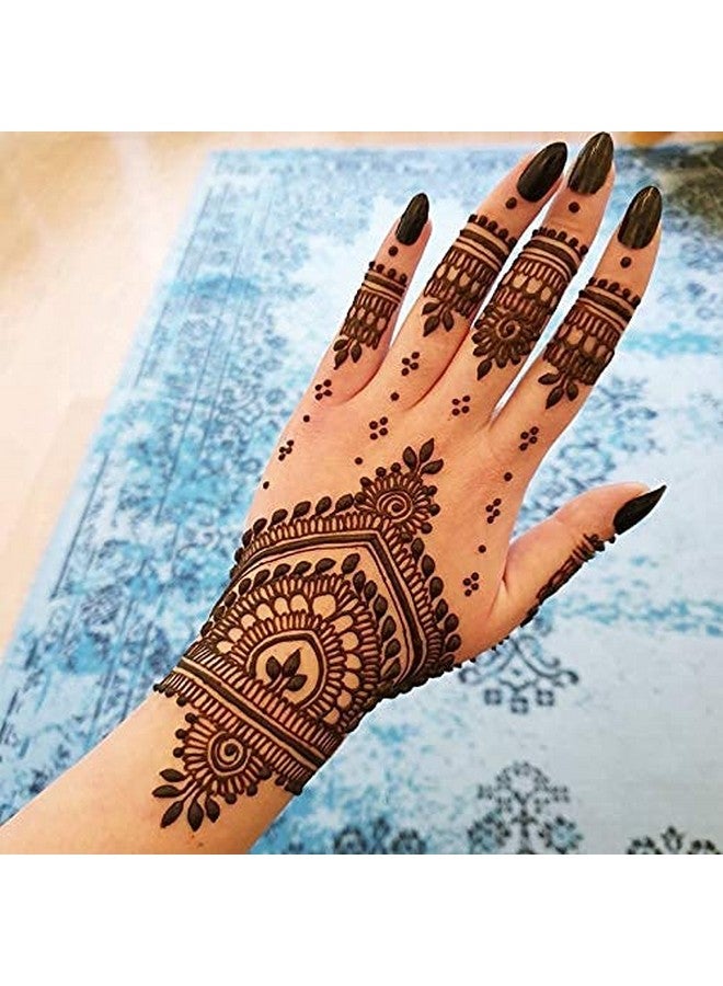 IVANA'S Heena Mehandi Tatto Stencil Set for | Hand | Body | Fingure | Face | Heena Art Temporary Tatto for Kids, Girls & Women, Design - Tatto-67, Black, M - Image 4