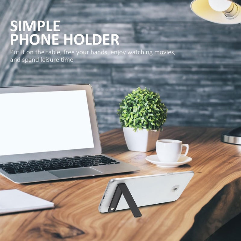 Portable Folding Adjustable Phone Stand Desktop Bracket For Travel Black Lightweight - Image 5