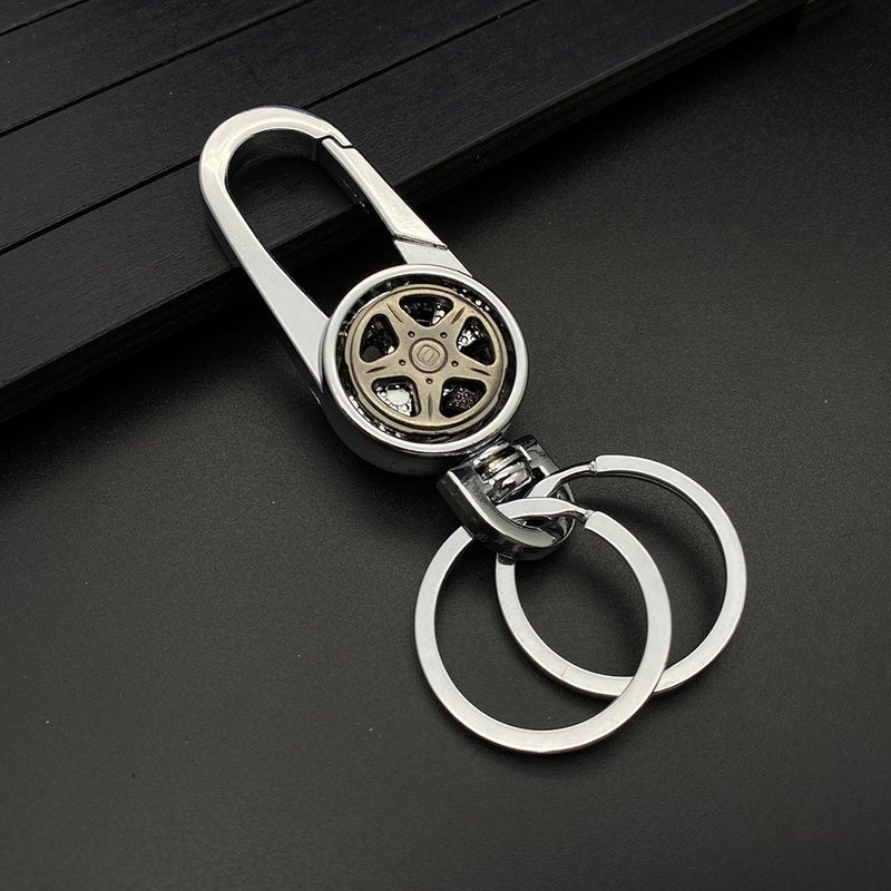 2pcs Car Key Chain Metal Keychain Alloy Keychain Key (Assorted Color) - Image 2