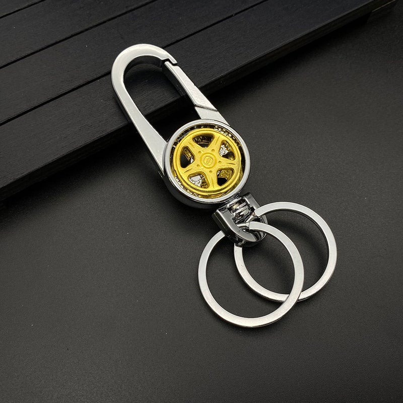 2pcs Car Key Chain Metal Keychain Alloy Keychain Key (Assorted Color) - Image 1