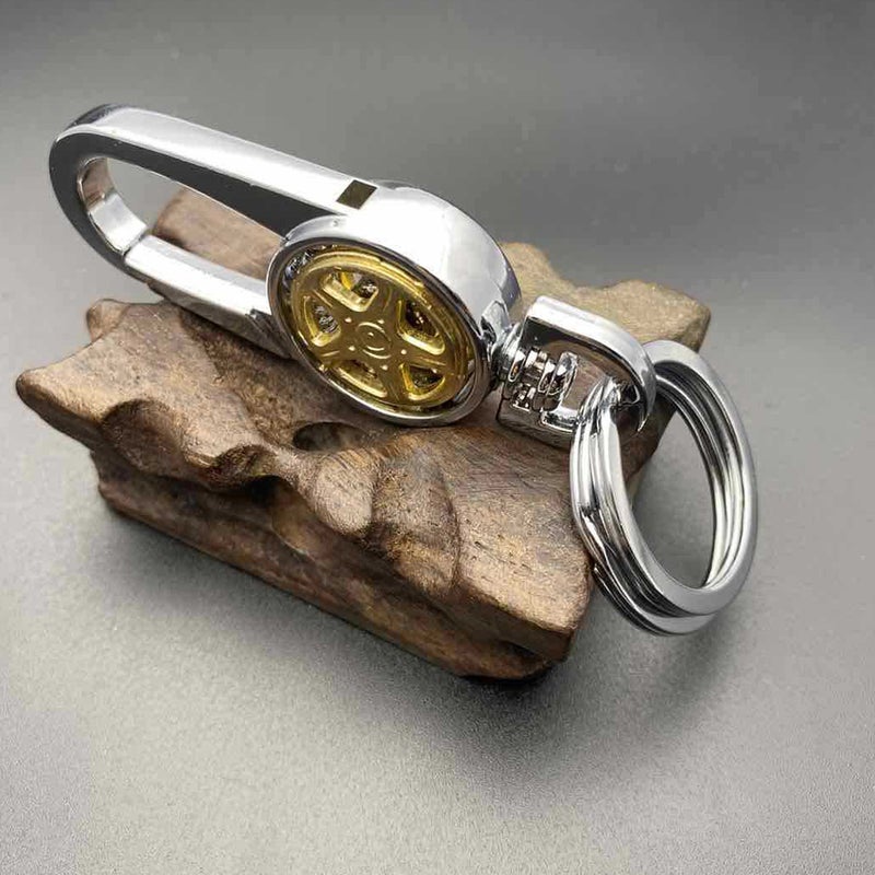 2pcs Car Key Chain Metal Keychain Alloy Keychain Key (Assorted Color) - Image 3