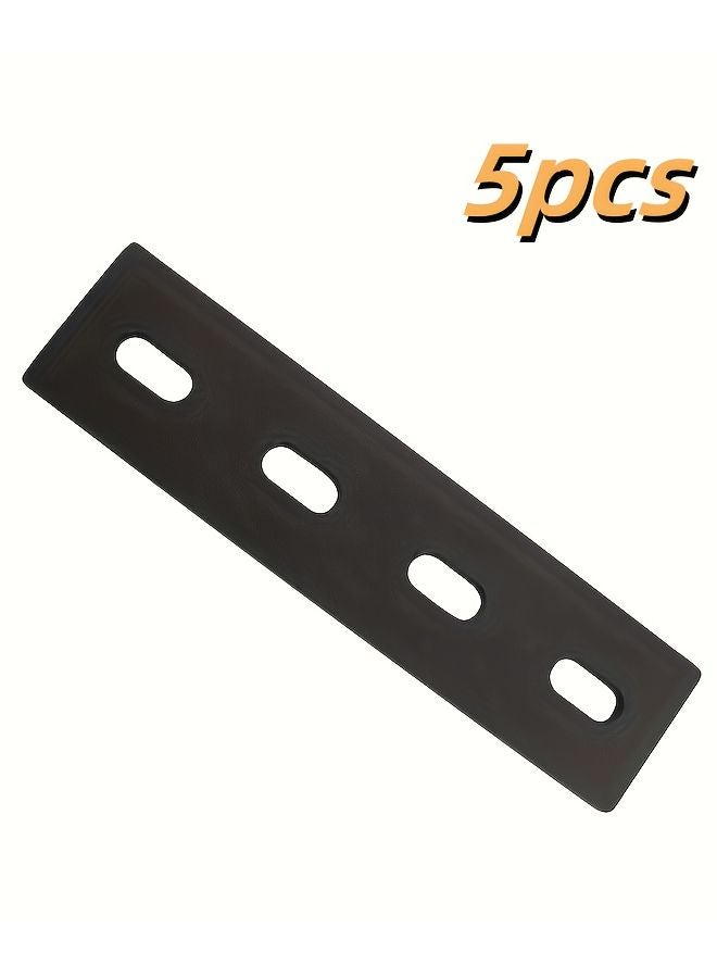 5pcs Heavy Duty Metal Corner Brackets Reinforced Iron Sheet Flat Furniture Fastening - Image 1