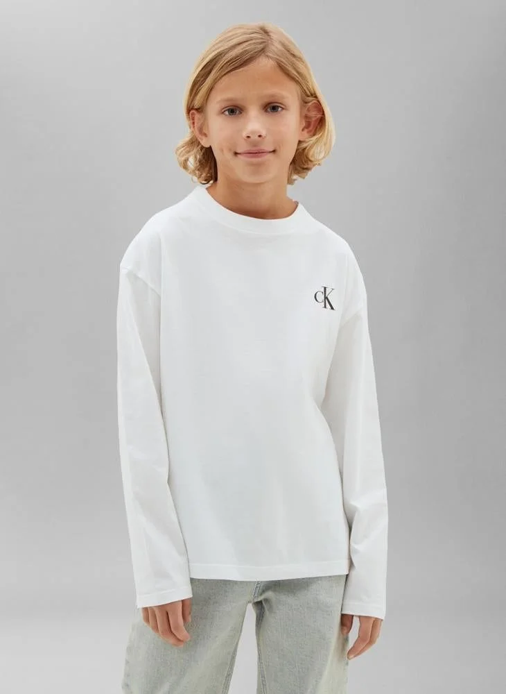 Calvin Klein Jeans 2-Pack Monogram Logo Long Sleeve T-Shirts