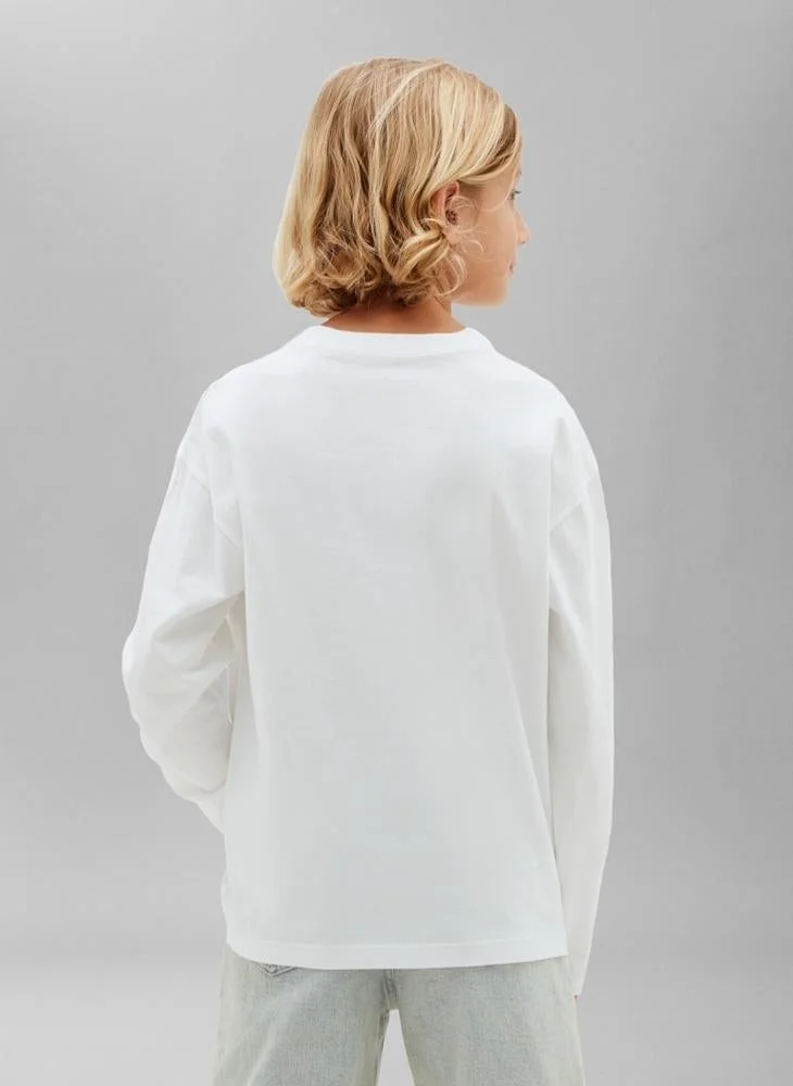 Calvin Klein Jeans Brightwhite/Pvhblack 2-Pack Monogram Logo Long Sleeve T-Shirts for Men | Best Price UAE