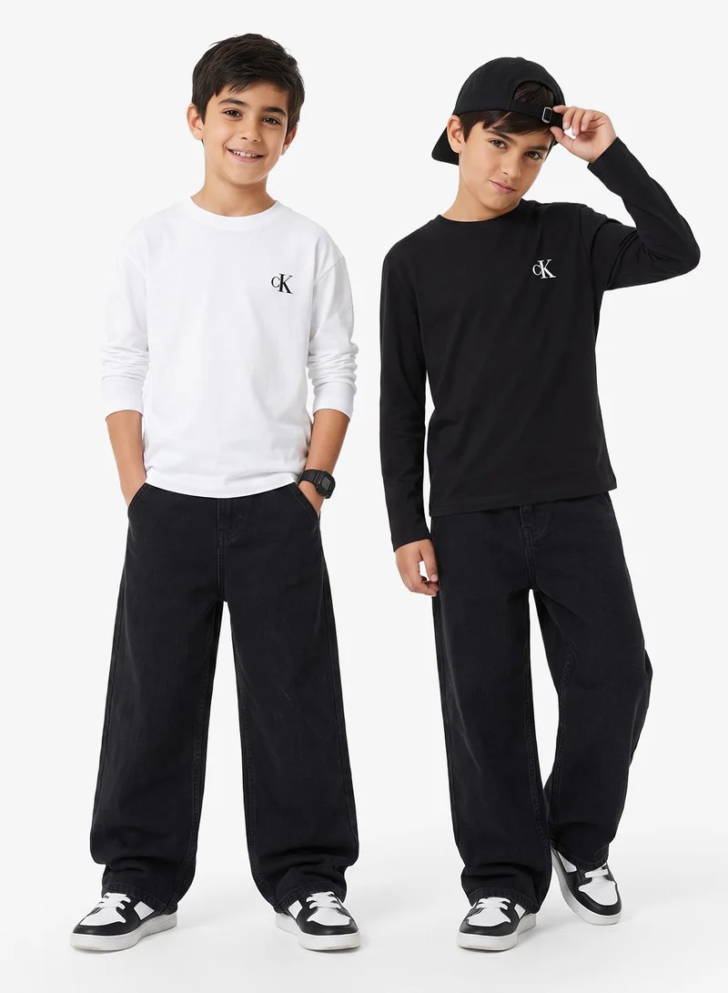 2-Pack Monogram Logo Long Sleeve T-Shirts