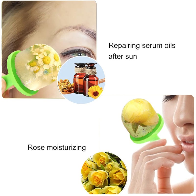 klarako Cube Ice Roller, Reusable Silicone Ice Tray Fine Lines Removal Facial Beauty Ice Roller Skin Care Tools for Face Eyes Lubricate the Skin(red) - Image 5