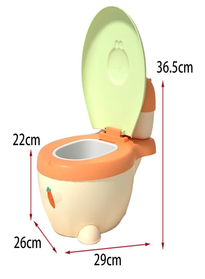 Ndola Western Toilet Potty Seat for Kids, Baby Potty Training Seat Chair with Closing Lid, Cushion Seat & Removable Tray | Kids Toilet Seat | Potty Seat - Pack Of 1 - Image 3