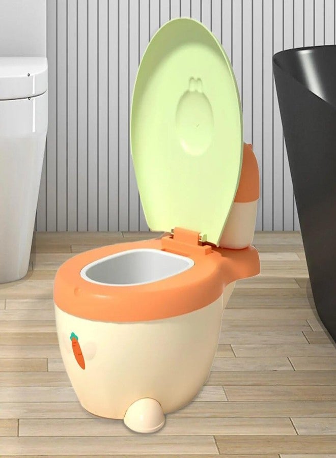 Ndola Western Toilet Potty Seat for Kids, Baby Potty Training Seat Chair with Closing Lid, Cushion Seat & Removable Tray | Kids Toilet Seat | Potty Seat - Pack Of 1 - Image 2