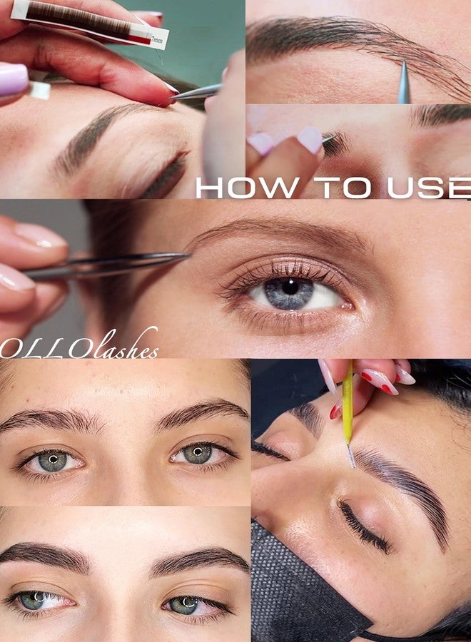 اولولاشز وصلات حواجب EI Curl 0.10mm Mix4-8mm 4mm 5mm 6mm 7mm 8mm لون أسود للاستخدام في الصالونات فقط (أسود Mix4-8mm 0.10 EI Curl) - Image 5