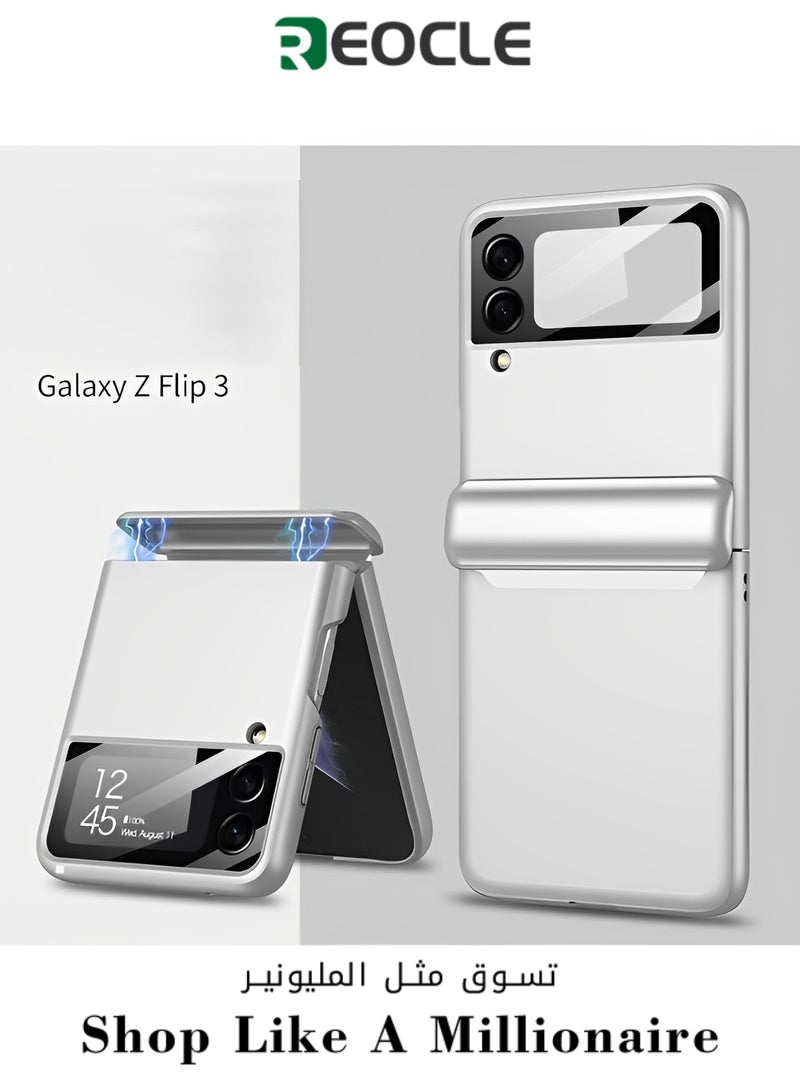 REOCLE Aero Flex Samsung Galaxy Z Flip 3 4 5 Case with Hinge Protection Protective Slim Cover Protective Body with Hinge Protector for Samsung Galaxy Z Flip 3 4 5 - Image 1