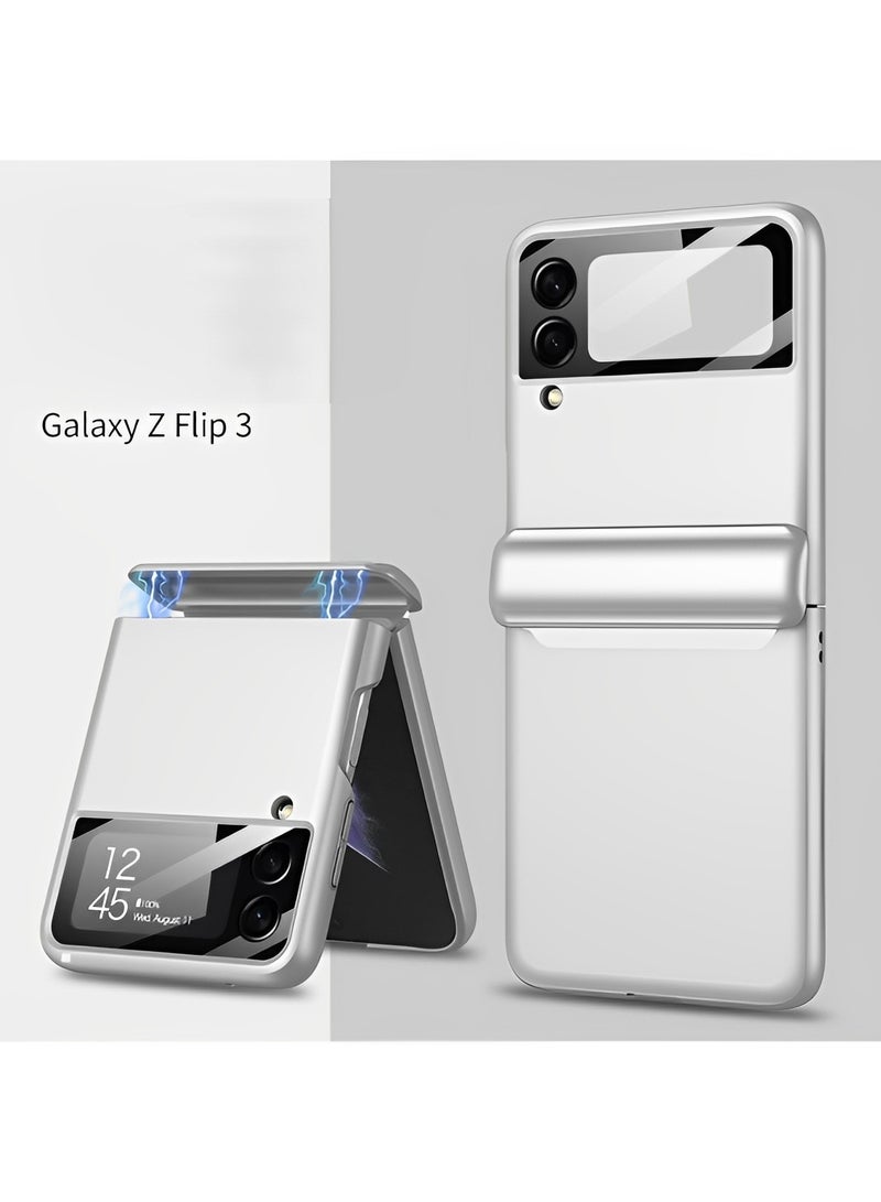 REOCLE Aero Flex Samsung Galaxy Z Flip 3 4 5 Case with Hinge Protection Protective Slim Cover Protective Body with Hinge Protector for Samsung Galaxy Z Flip 3 4 5 - Image 2