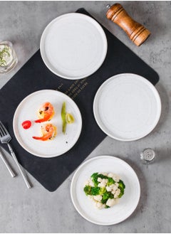 Shuer 4-Piece Safety Silicon Glaze Ceramic Dinnerware Sets 8 Inch  - Image 2