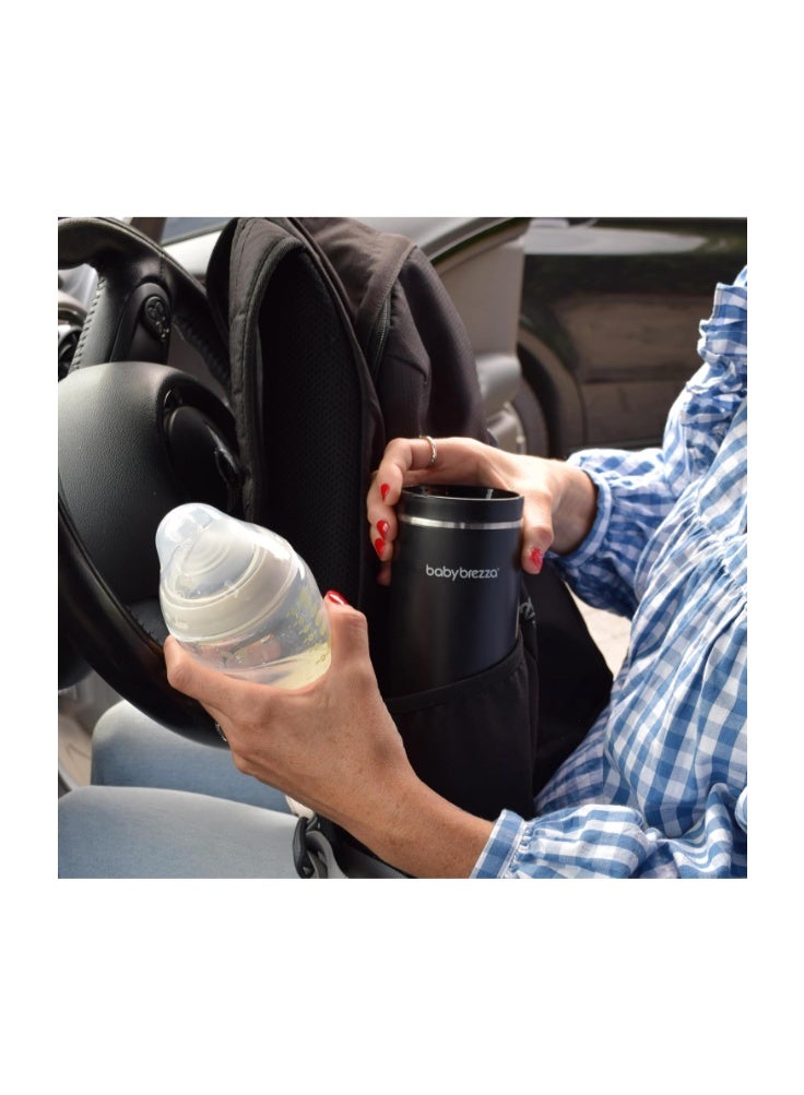 Baby Brezza Superfast Portable Baby Bottle Warmer – 67% Faster - Travel Breastmilk Warmer and Formula Warmer - Safe, Even Heating - Up to 9oz - No Adapters, Black - Image 2