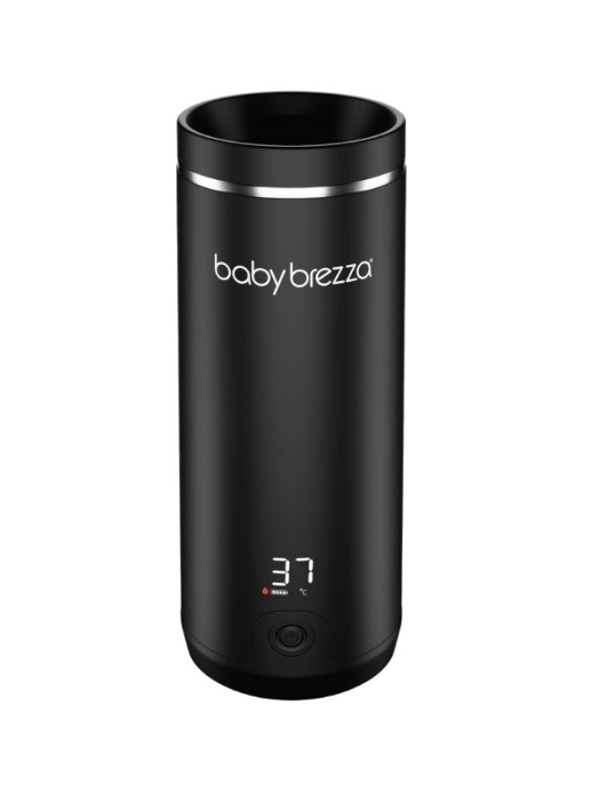Baby Brezza Superfast Portable Baby Bottle Warmer – 67% Faster - Travel Breastmilk Warmer and Formula Warmer - Safe, Even Heating - Up to 9oz - No Adapters, Black - Image 1
