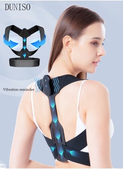 Smart Posture Corrector with Sensor Vibration Reminder for Men and Women Posture Reminder for Teens Kids with Adjustable Angle and Strap Help to Keep Right Posture