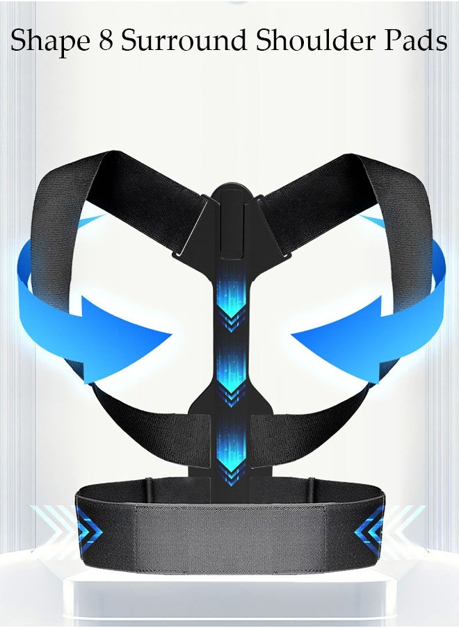 DUNISO - Smart Posture Corrector with Sensor Vibration Reminder for Men and Women Posture Reminder for Teens Kids with Adjustable Angle and Strap Help to Keep Right Posture - Image 1