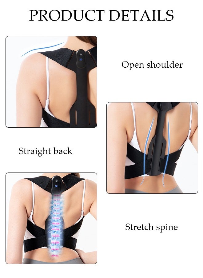DUNISO - Smart Posture Corrector with Sensor Vibration Reminder for Men and Women Posture Reminder for Teens Kids with Adjustable Angle and Strap Help to Keep Right Posture - Image 1