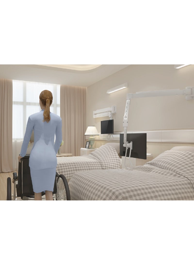 Skill Tech SH34 112 Extra Long Reach Articulated Wall-Mounted Monitor Arm For Most 17"-32" Screens, Max VESA 100x100, Max Load Capacity 8 Kg - Image 2