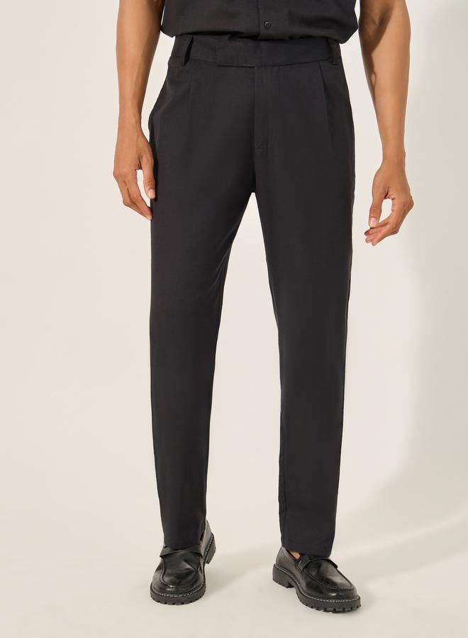 Styli Styli Linen Blend Shirt and Pant Co-Ords Set With Chest Pocket  - Image 5