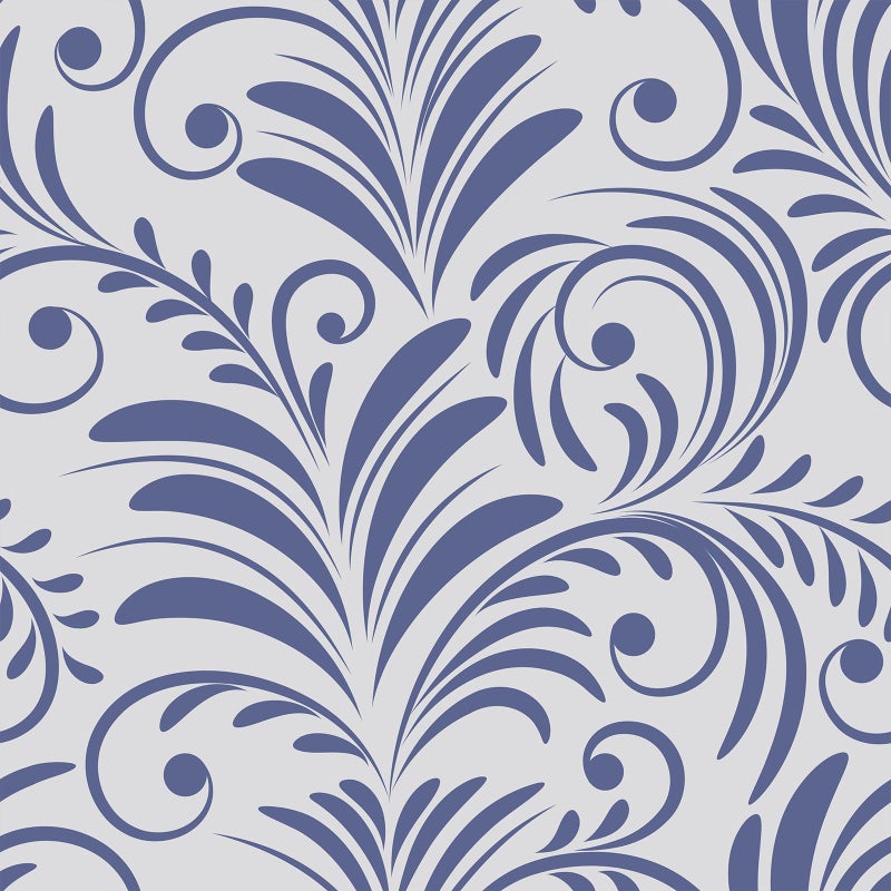VaryFloral Boho Blue Leaf Wallpaper Peel and Stick Abstract Aesthetic Floral Bedroom Wall Paper Decorative Farmhouse Foliage Contact Paper for Cabinet Home Decor Removable Leaves Wallpaper 177x157 - Image 2