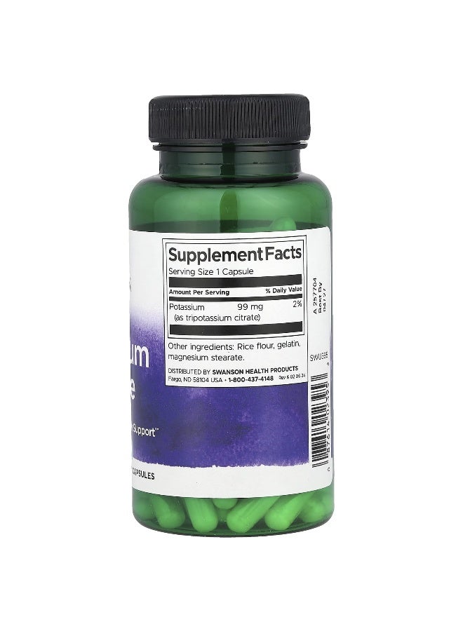 Swanson, Potassium Citrate, 99 mg, 120 Capsules - Image 2