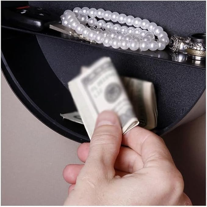 ONTRIP Wall Clock Hidden Safe Secret Wall Clock Safes Container Box for Money Stash Valuables Jewelry Cash Storage Safe Box Kitchen Storage Man Cave Secret Stash Box - Image 4
