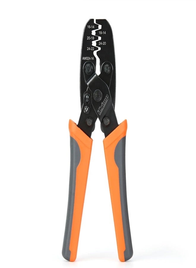 IWISS iCrimp Non Insulated Open Barrel Terminal Crimp Tool - Wire Crimper for Molex, Delphi, AMP/Tyco, Harley, PC/Computer, Automotive 24-14 AWG - Image 1