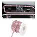 Suvnie Bling Car Trim Self Adhesive 164 Ft Rhinestone Auto Dashboard Line Molding Sticker Strips DIY Bling Car Interior Decor Sticker for Women Girls Vehicle Exterior Accessoreis Pink - Image 2