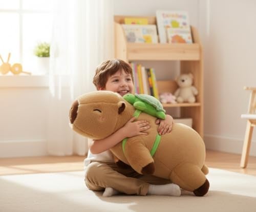 FoxVilla Weighted Stuffed Animals Large Weighted Plush Stuffed Animals for Adults Cute Soft Weighted Plush Throw Animal Pillow Toy Birthday Gifts for Adults Kids Capybara Large - Image 5