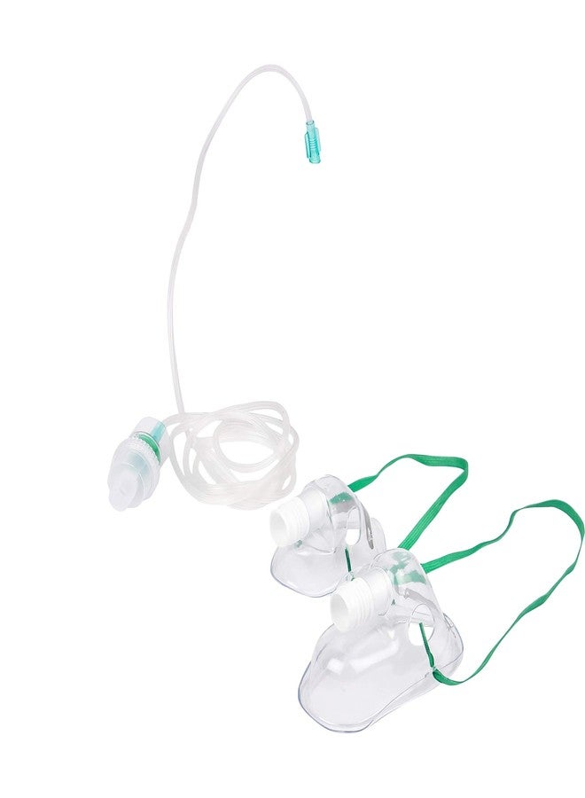 كونترول_دي طقم أقنعة Control D للبالغين والأطفال مع أنبوب هواء، وحجرة دواء، وأقنعة لجهاز الاستنشاق (شفاف، عبوة من قطعة واحدة) - Image 2