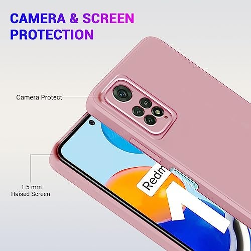 LIRAMARK Silicone Soft Back Cover Case for Xiaomi Redmi Note 11 (4G)/ Xiaomi Redmi Note 11S (4G) (Silicone Pink) - Image 3