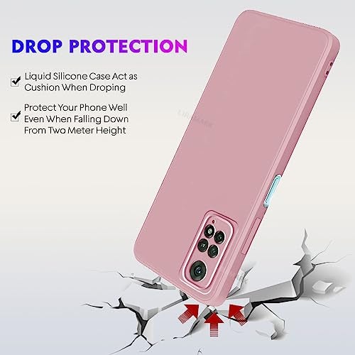 LIRAMARK Silicone Soft Back Cover Case for Xiaomi Redmi Note 11 (4G)/ Xiaomi Redmi Note 11S (4G) (Silicone Pink) - Image 5