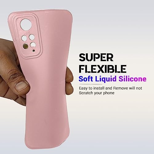 LIRAMARK Silicone Soft Back Cover Case for Xiaomi Redmi Note 11 (4G)/ Xiaomi Redmi Note 11S (4G) (Silicone Pink) - Image 4