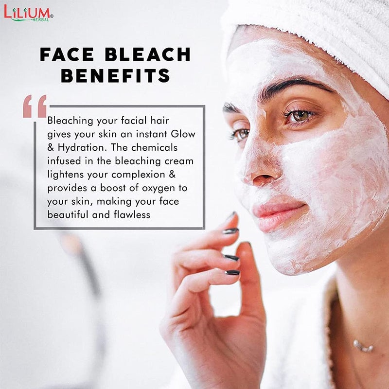 Lilium Herbal Instant Fairness Gold Bleach Cream 1Kg | Enriched with Real Golden dust & Aloe Vera Extract | For Youthful Glow - Image 5