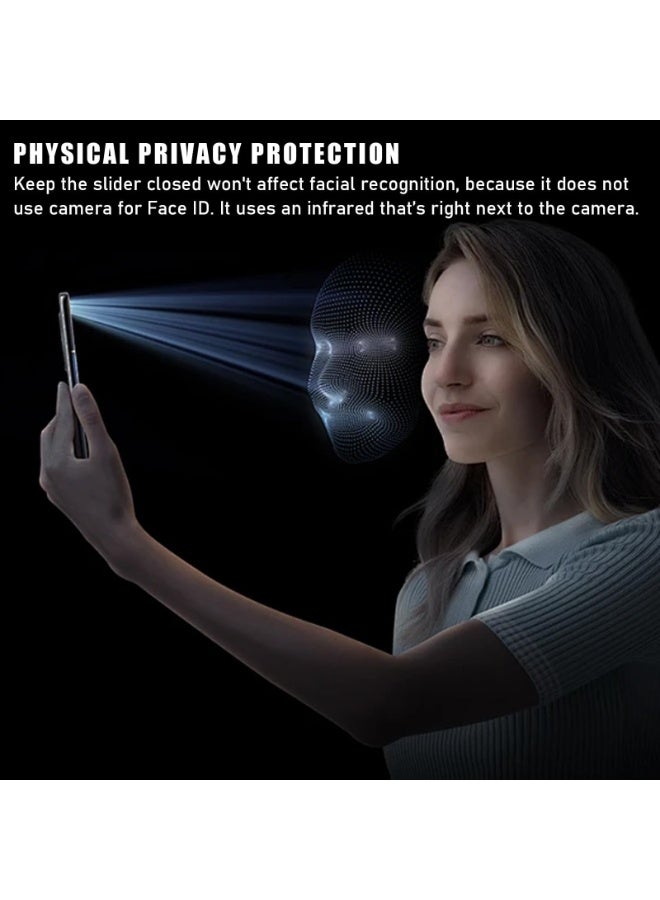 Peachjoy Front Camera Cover Compatible and Security Slider compatible with iPhone 17 Pro Max/Pro/Air/17 Series, Not Affect Face ID,Strong Adhesive-Silver-Updated Version - Image 2