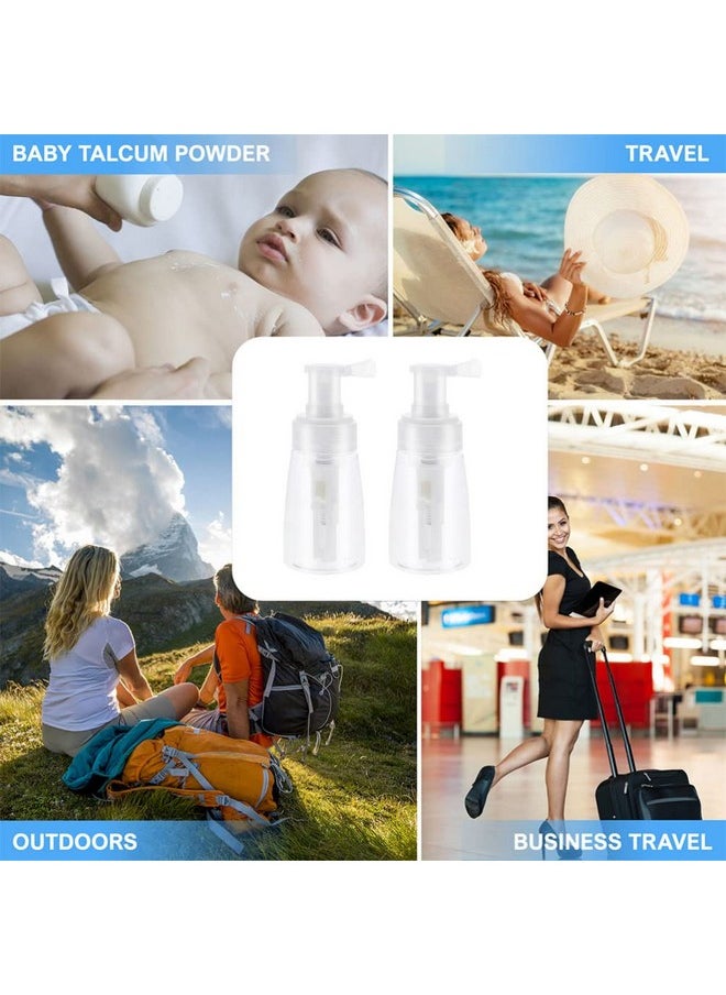 Artibetter - Empty Powder Bottle 2Pcs Empty Powder Travel Cosmetics Blower Barber Powder Spray Bottle Baby Powder Bottles Hair Spray Bottles Plastic Spray Bottles For Barber Shop Powder Spray Container - Image 1