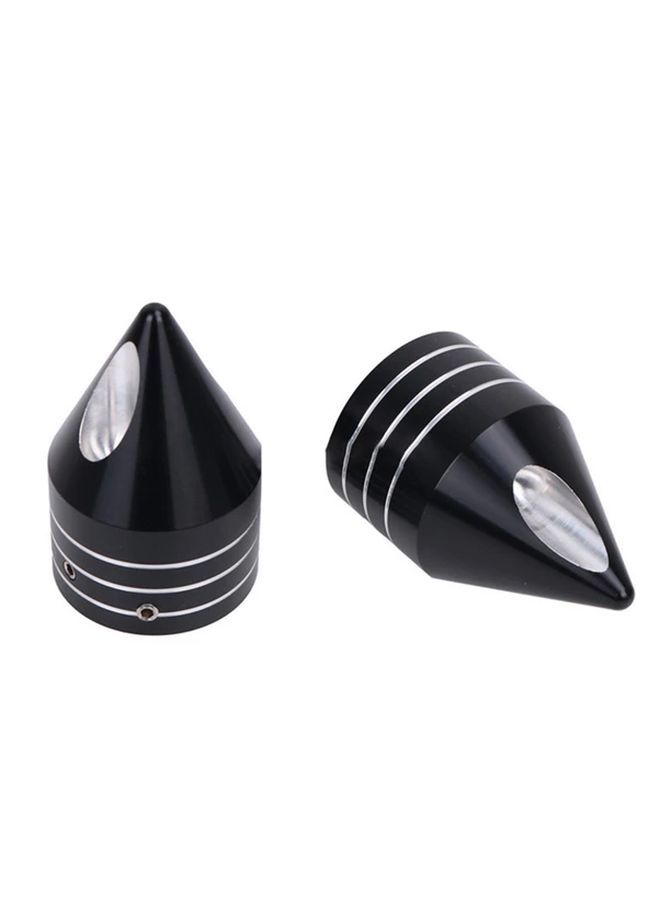 Black Halei Front Axle Cap For Motorcycle Modification Cnc Aluminum Pointed - Image 4