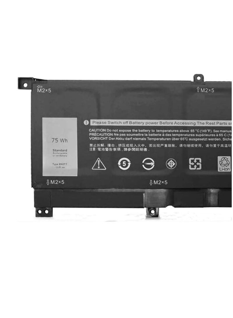 8N0T7 11.4V 75Wh 6-Cell Laptop Battery Compatible with DELL XPS 15 9575 P73F001 15-9575-D1605TS 15-9575-D1805TS Precision 5530 2-in-1 Series Notebook 08N0T7 TMFYT 0TMF.Y. 10  - Image 2